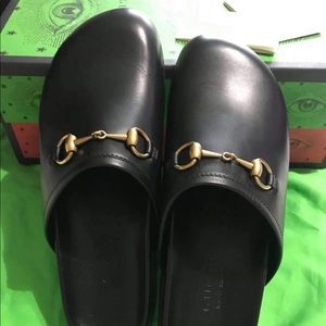 Gucci Leather Mules
